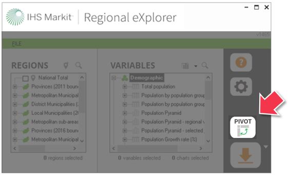 Pivot table output option